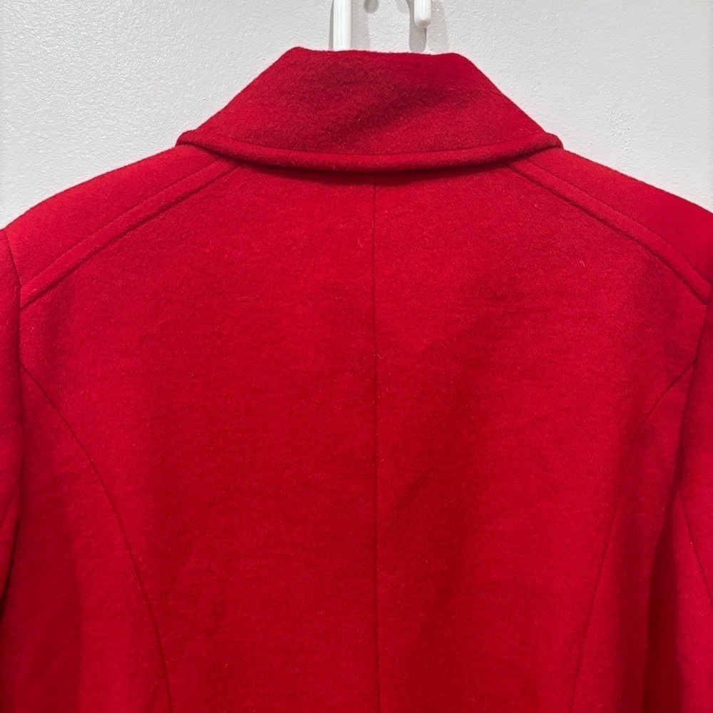 Lauren Ralph Lauren Wool Blend Coat Jacket Red Women’s Size 12 - Picture 10 of 16
